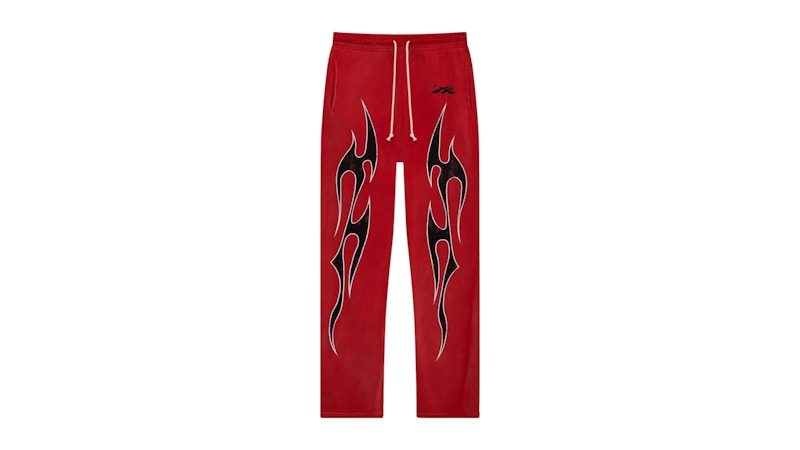 Hellstar Halloween Future Flame Pants Red Men's - FW24 - US