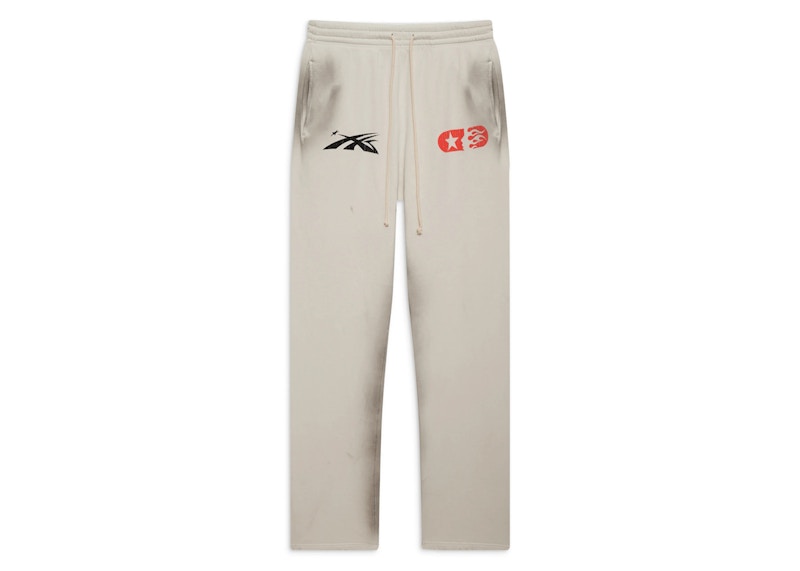 Pre-owned Hellstar Men's  If You Dont Like Us Beat Us Sweatpants In White