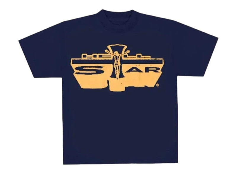 Hellstar Jesus Emblem Tee Navy