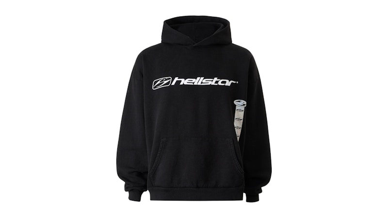 HELLSTAR ブラック グラフィックパーカー HELLSTAR ブラック グラフィックパーカー - メルカリ