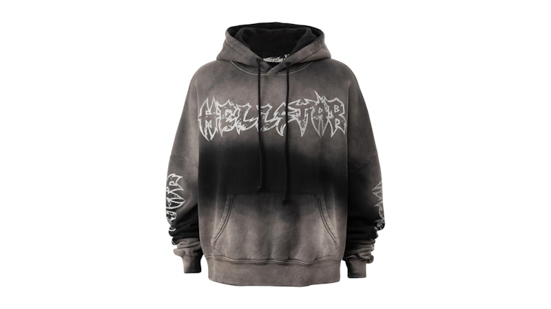 Hellstar Metal Logo Hoodie Washed Black メンズ - SS26 - JP