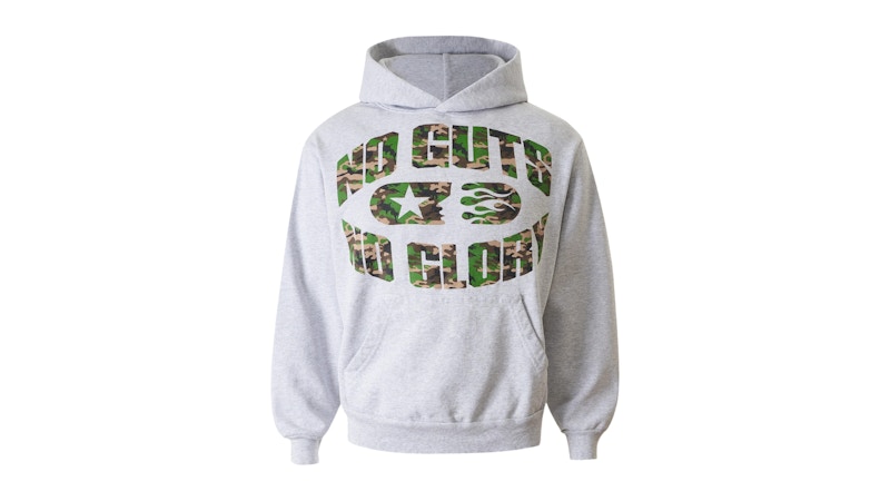 Hellstar No Guts No Glory! Hoodie Grey Men's - SS26 - US