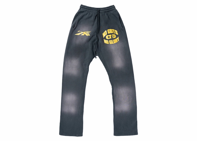 Hellstar No Guts No Glory Flare Bottom Sweatpants Midnight Dye