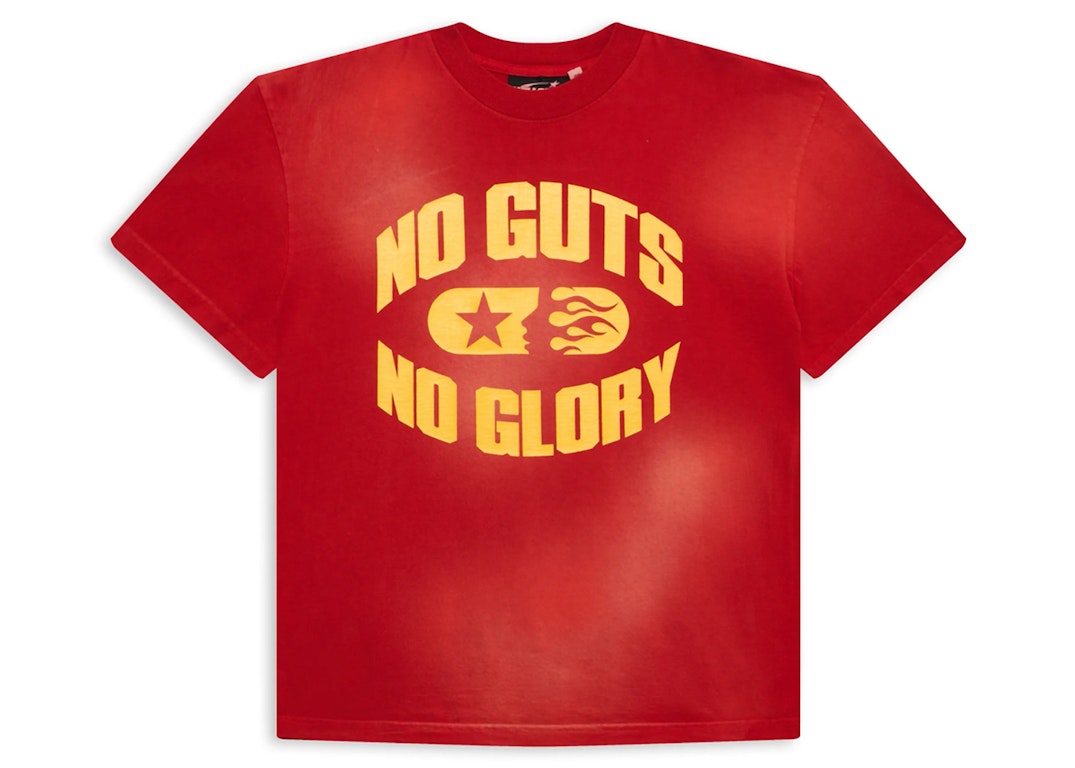 Pre-owned Hellstar No Guts No Glory T-shirt Red