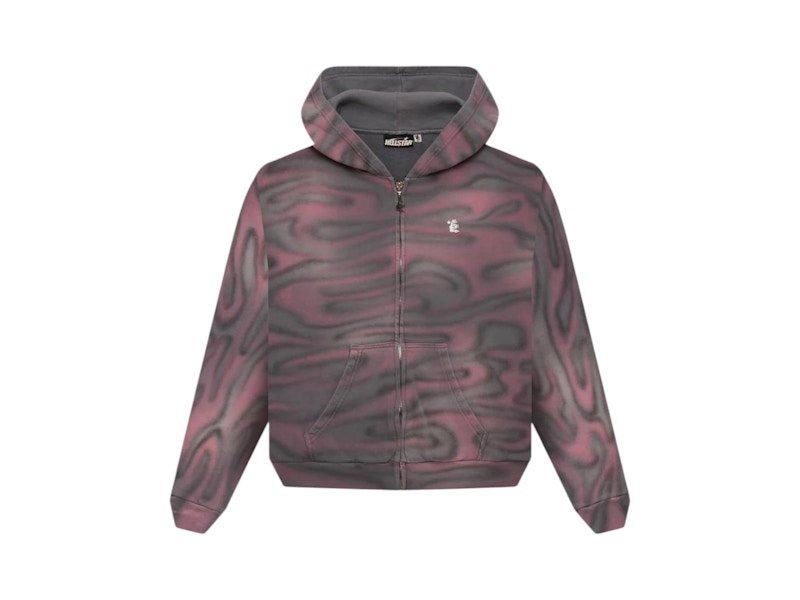 Hellstar Path To Paradise Airbrush Zip-Up Pink Men's - FW24 - US