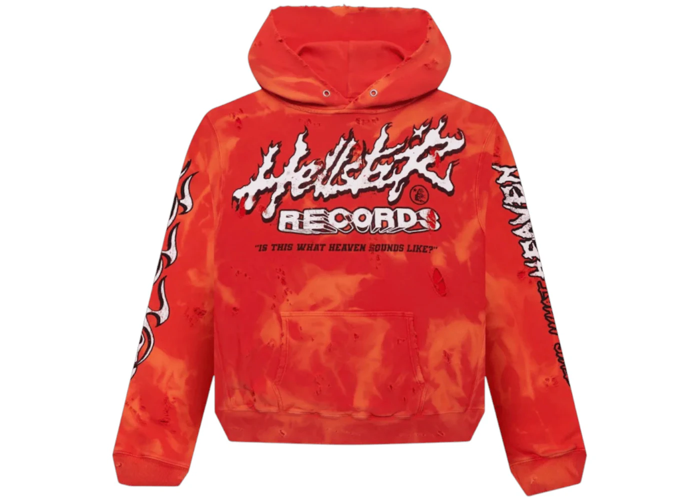 Hellstar Records Lava Hoodie Red Men's - US