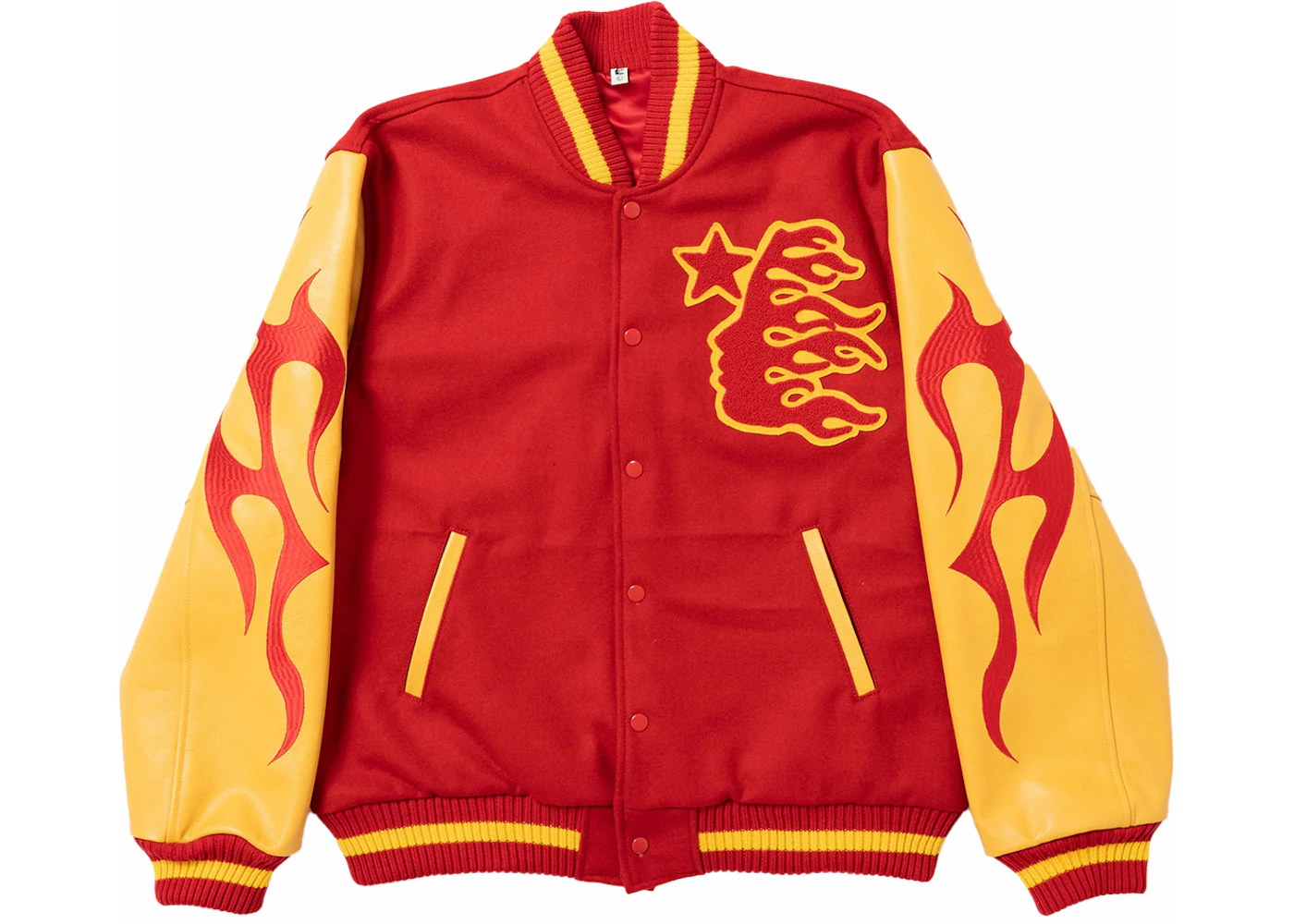 Veste Letterman Loup-Garou Hellstar Records Rouge/Jaune Homme de la ...