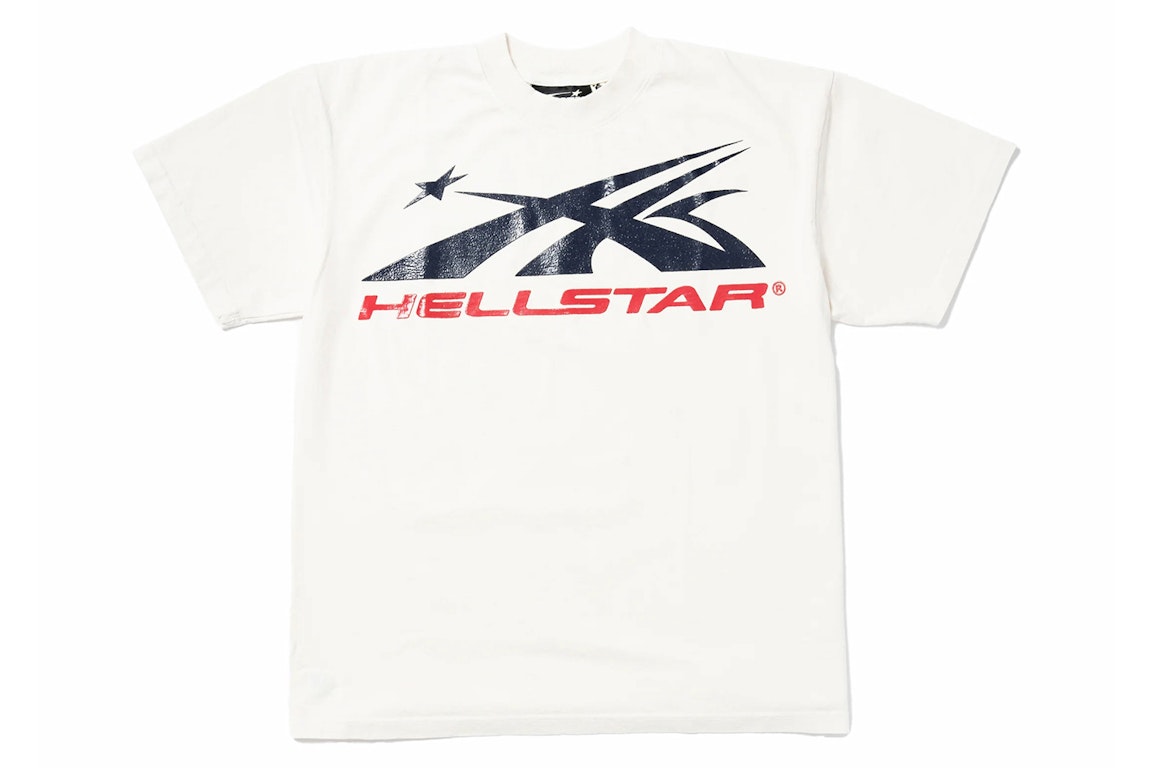 Pre-owned Hellstar Sport Logo Gel T-shirt White