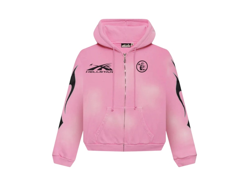 Hellstar ジャケット Mサイズ Hellstar Sports Flame Zip Up Hoodie Pink メンズ - JP