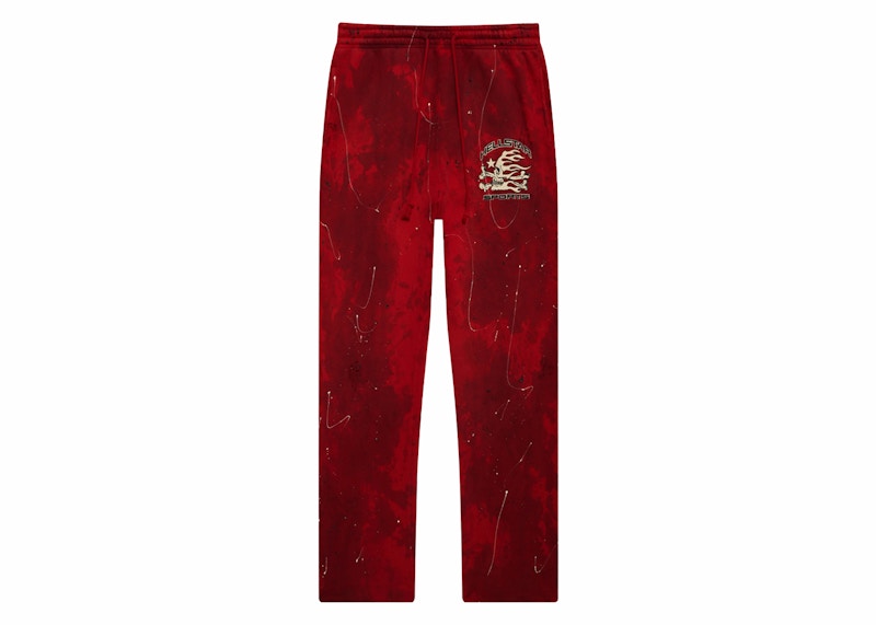 Red tie dye sweatsuit sale