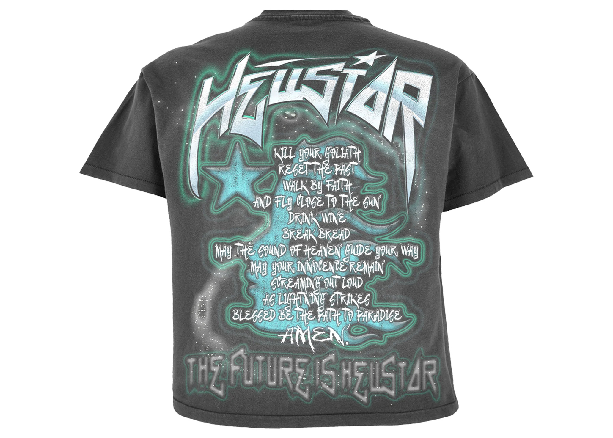 Hellstar The Future T-Shirt Black Blue - FW23 - US