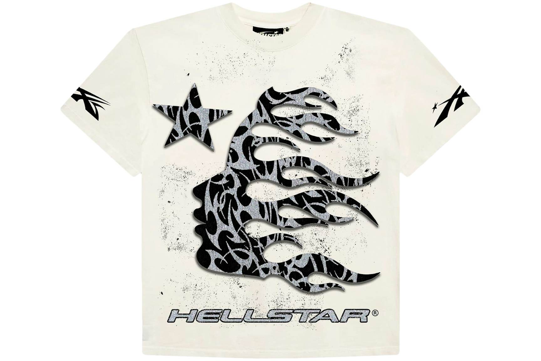 Hellstar Thorn Glitter T-Shirt White Men's - FW24 - US