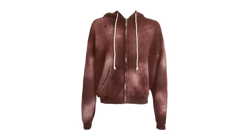 Pre-owned Hellstar Men's  Tribal Zipup Hoodie In Brown