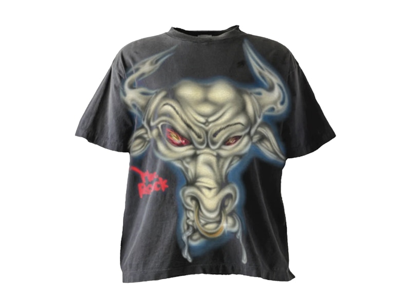 Pre-owned Hellstar Men's Wrestlemania Brahma Bull T-shirt In Black