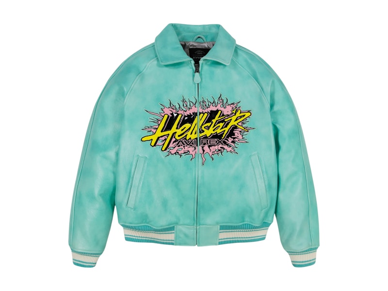 Hellstar x Avirex Jacket Turquoise Men's - SS25 - US
