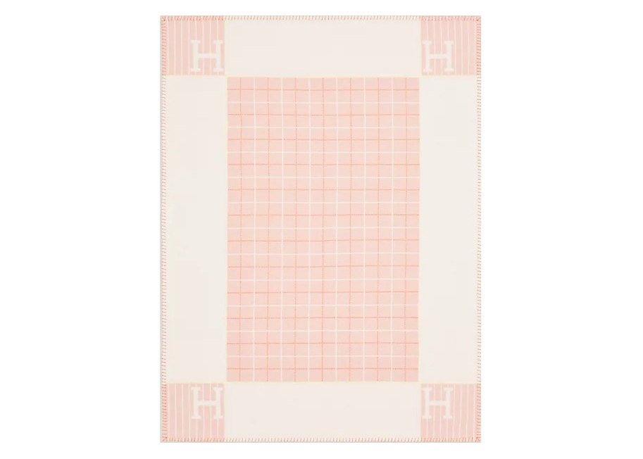 Hermes Avalon Cabriole Blanket Melon in Jacquard Wool/Cashmere - US