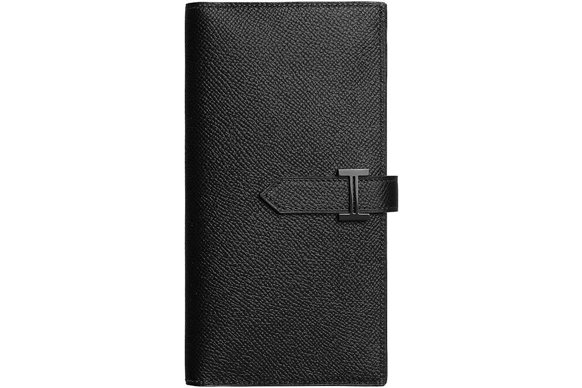 Hermes Bearn Wallet Epsom Calfskin and Black PVD Plated 'H' tab