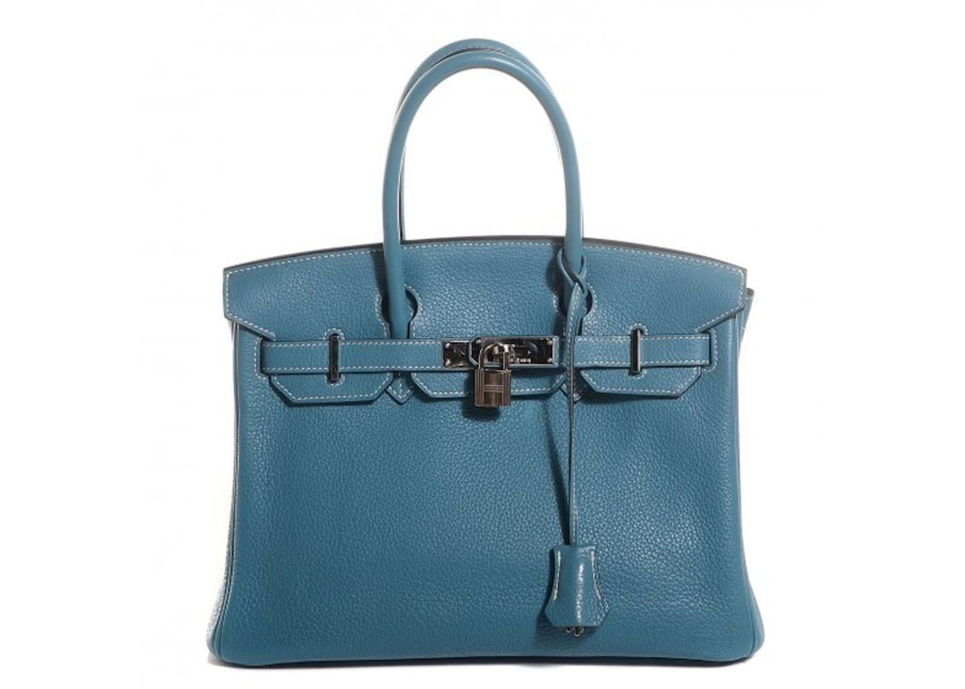 Birkin bag blue jean Clearance