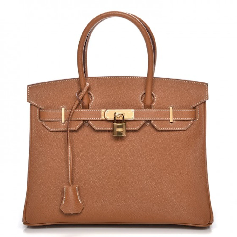 Hermes Birkin Togo 30 Rouge Grenat in Calfskin Leather with Gold-tone - US