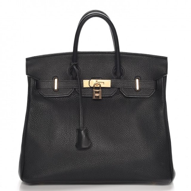 Hermes Birkin HAC Togo 32 Noir in Togo Leather with Gold-tone - US
