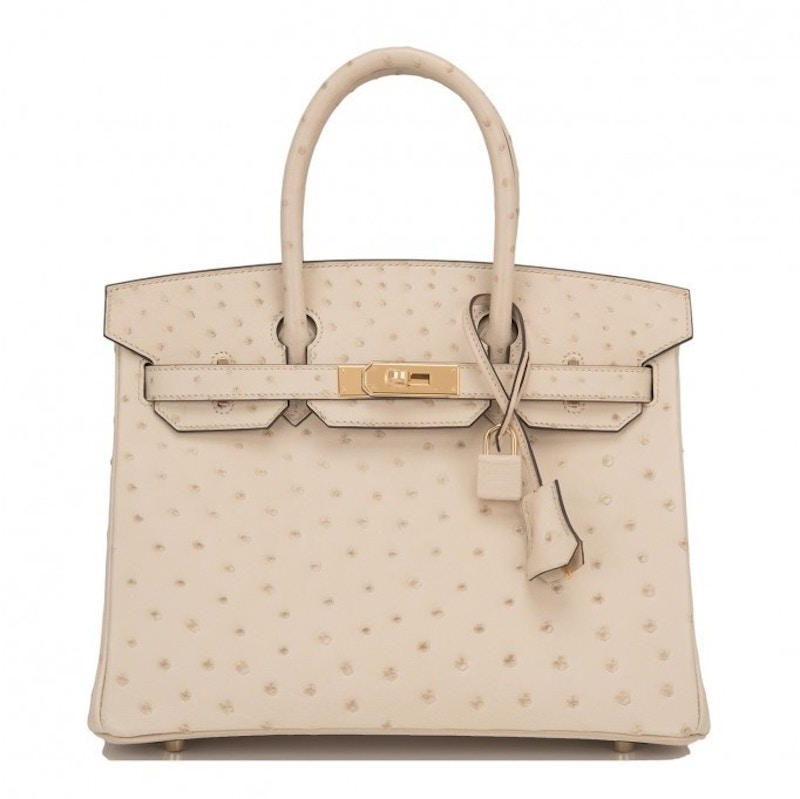 White ostrich birkin