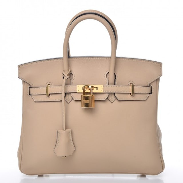 Hermes Birkin Swift 25 Trench in Leather with Gold-tone - US
