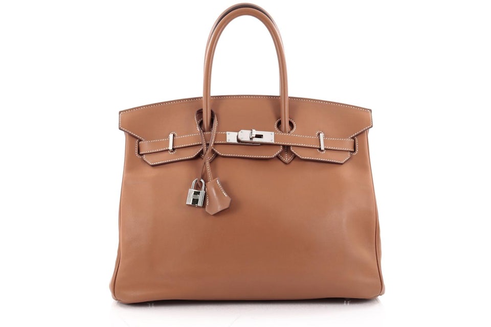 Hermes Birkin Swift 35 Gold in Leather with Palladium - US