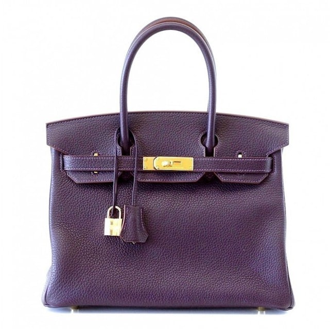 Hermes Ultra Violet Togo Birkin Bag