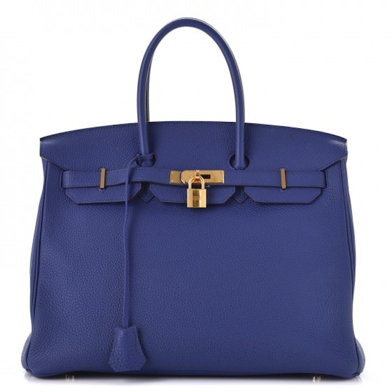 Hermes birkin togo 35 hotsell bleu electrique