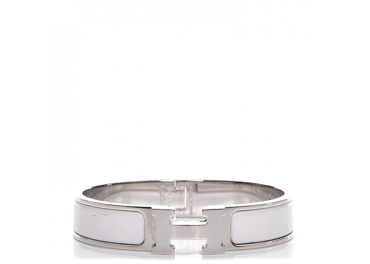 Hermes bracelet silver and white Clearance