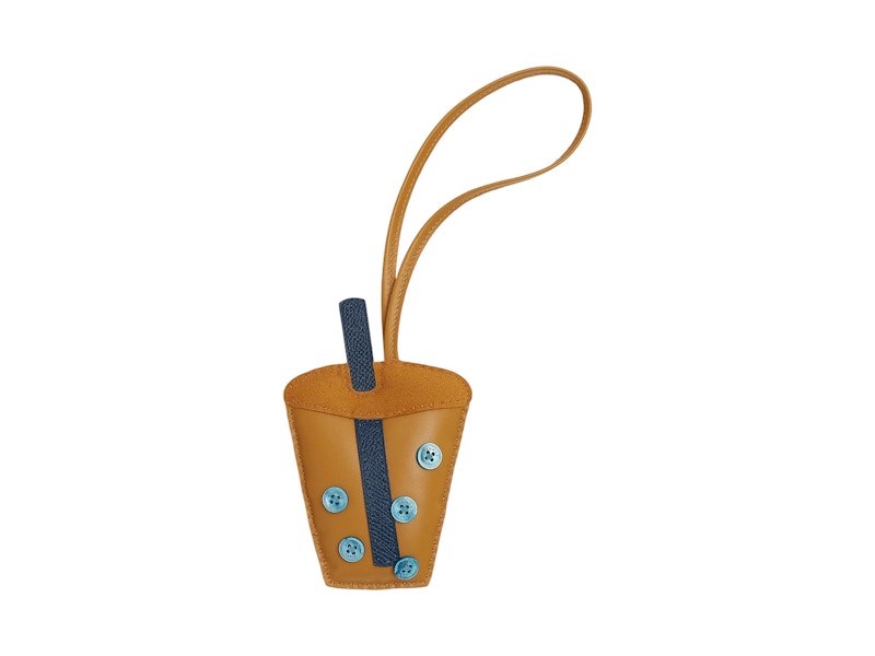 Hermes Bubble Tea Bag Charm Multi