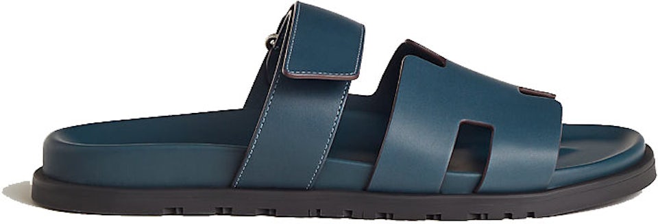 Hermes Chypre Sandal Celestial Blue Epsom Leather (M) Men's