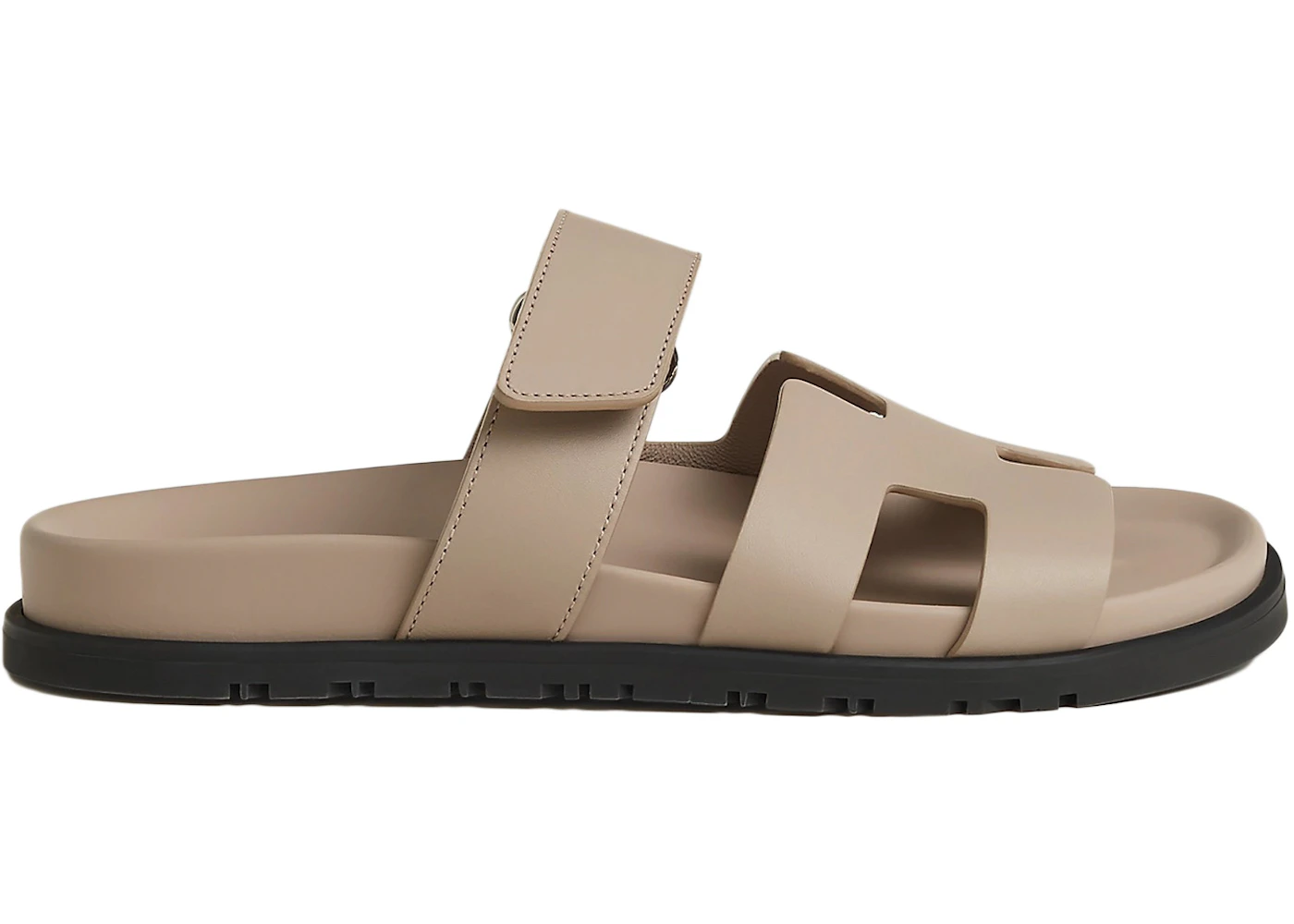 Hermes Chypre Sandal Beige Mastic Calfskin Leather (Women's