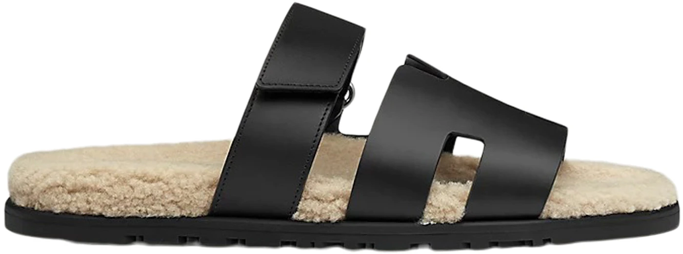 Chypre leather sandal Hermès Purple size 38 EU in Leather - 35611738