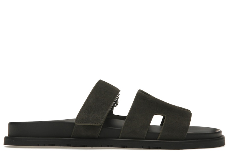 Hermes hot sale slides black