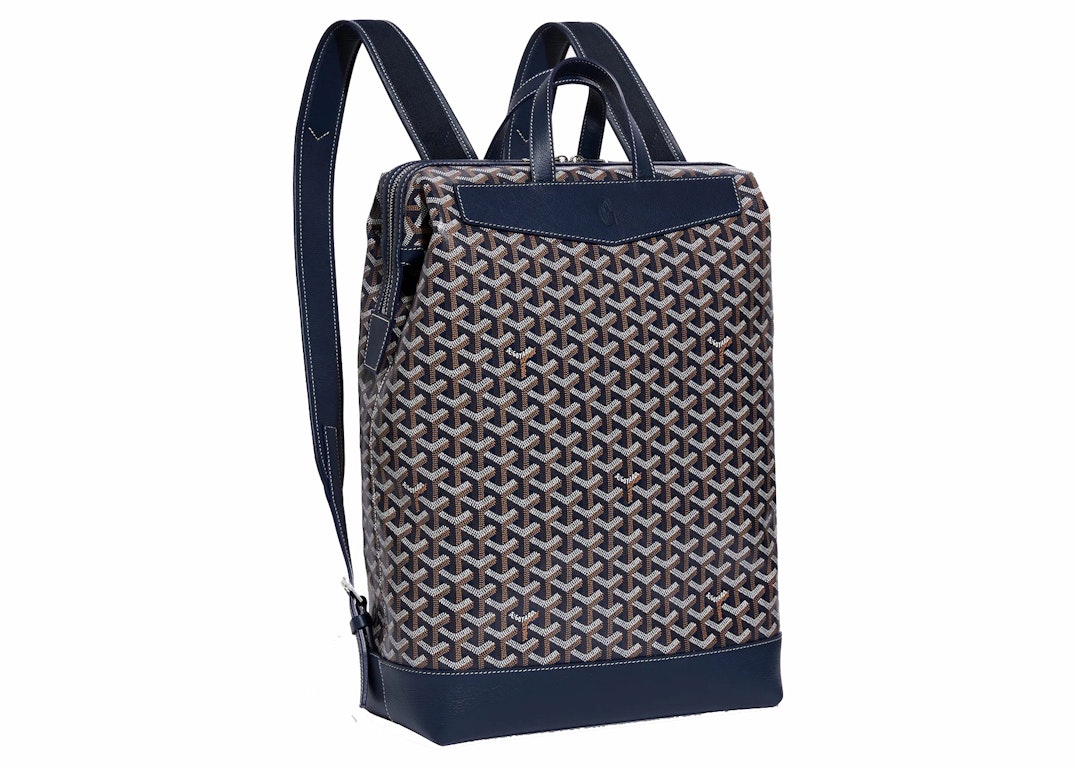 Pre-owned Goyard Cisalpin Backpack Navy Blue