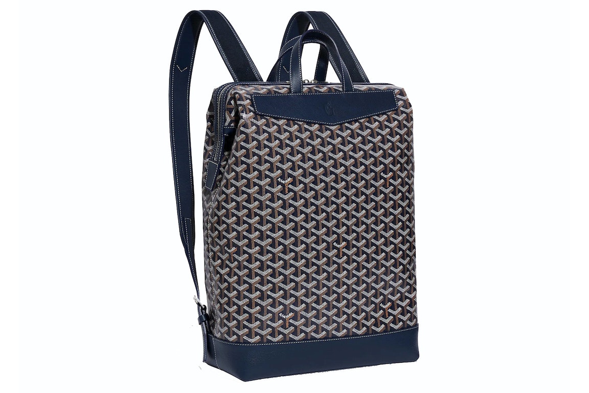 Pre-owned Goyard Cisalpin Backpack Navy Blue