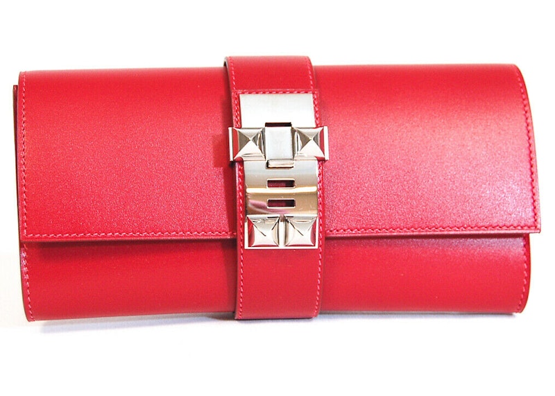 hermes clutch red