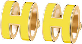 Hermes Earrings Pop H Mimosa Yellow