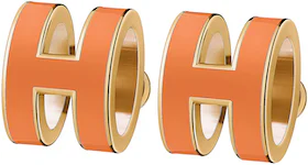 Hermes Earrings Pop H Orange