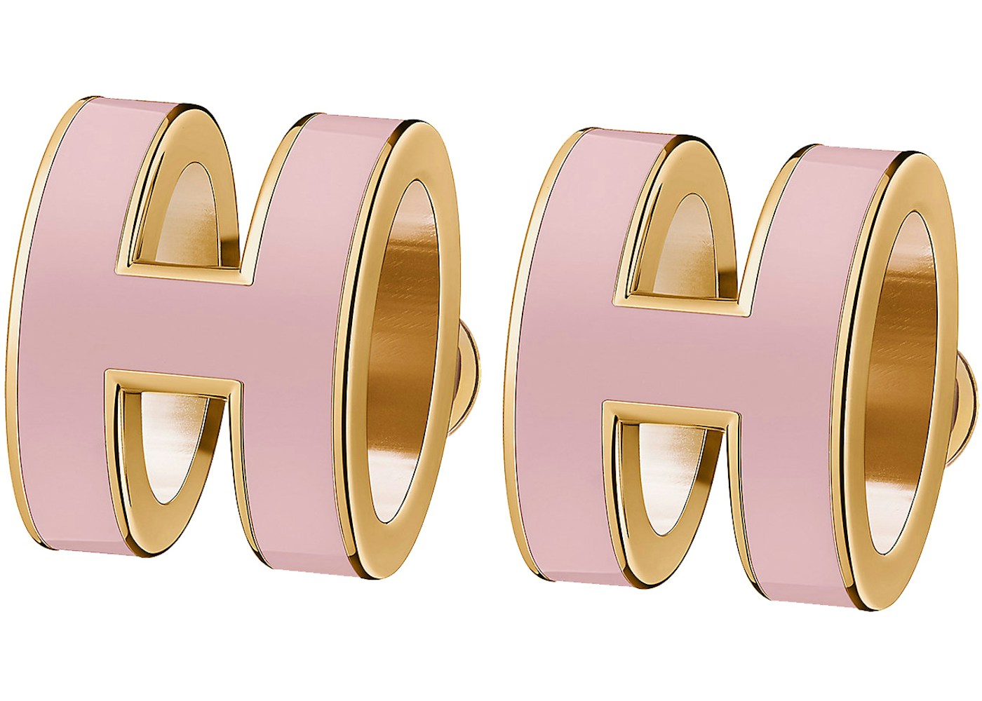 Hermes Earrings Pop H Sugared Almond in Lacquered Metal Hermes Earrings Pop H Sugared Almond in Lacquered Metal