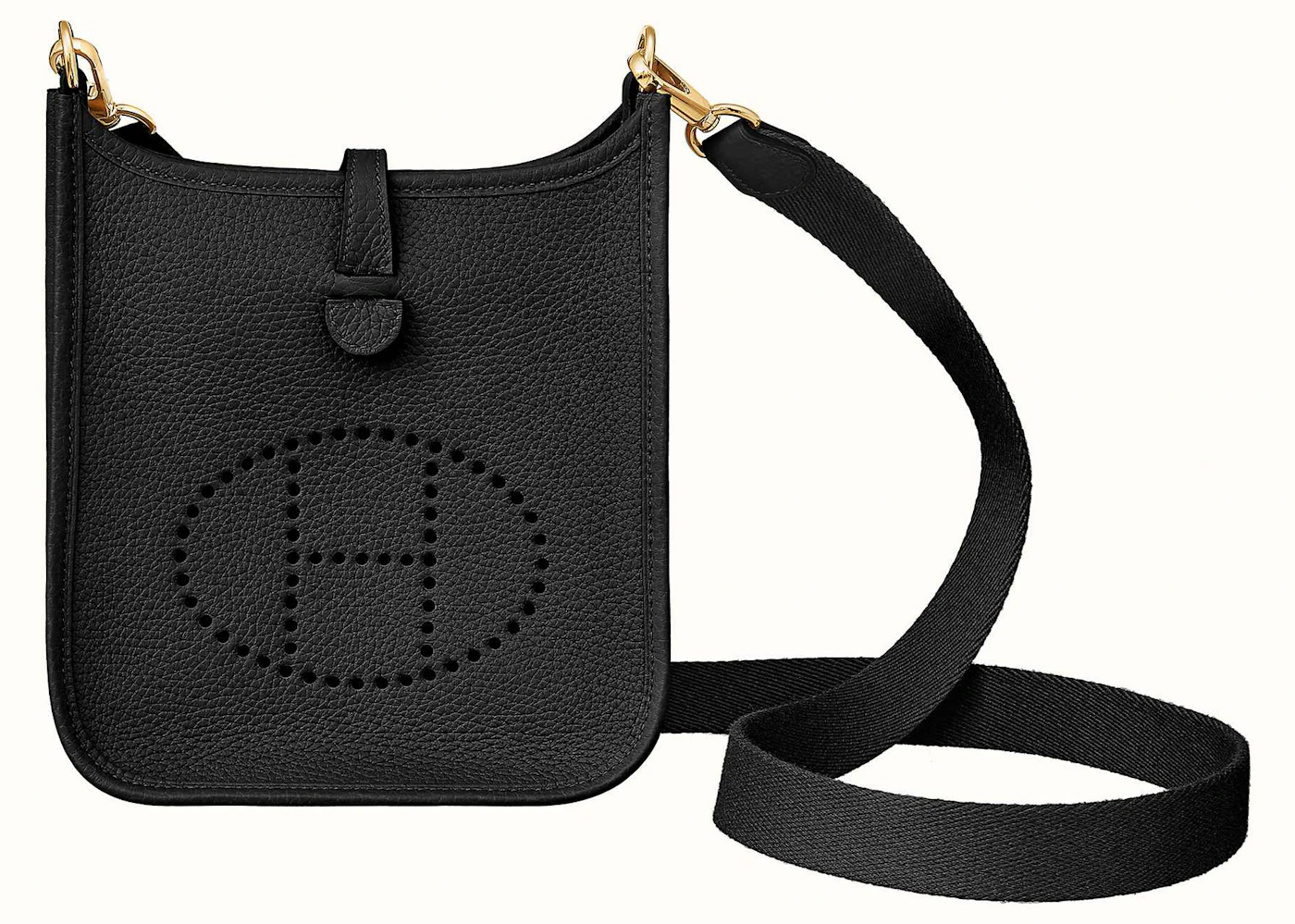Hermes Evelyne 16 e TPM Bag Noir Clemence Black Leather