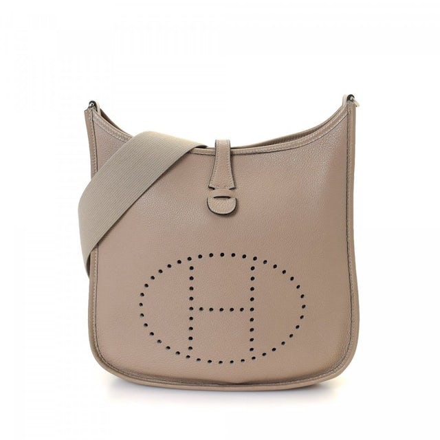 Hermes Evelyne II Taurillon Clemence PM Gris Tourterelle in Calfskin  Leather with Palladium - US