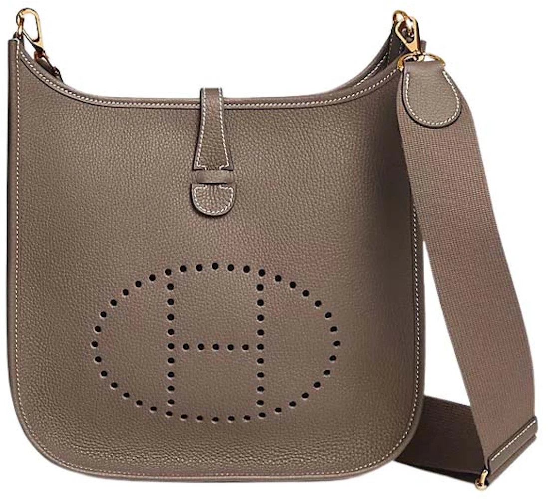 Hermes Evelyne Crossbody Bag Etoupe Leather