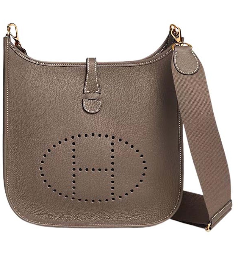 Hermes Evelyne III 29 Bag Etoupe in Taurillon Clemence Leather