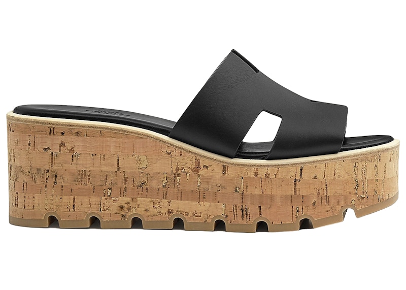 Pre-owned Hermes Women's  Eze 30 Sandal Sneakers In Noir
