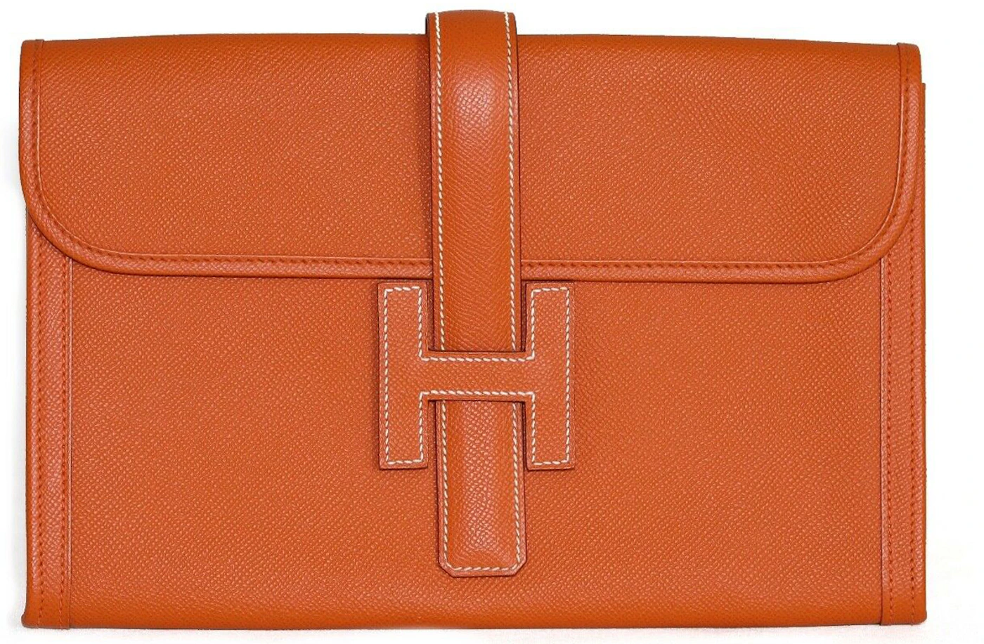 Hermes Jige Elan Clutch Epsom Leather