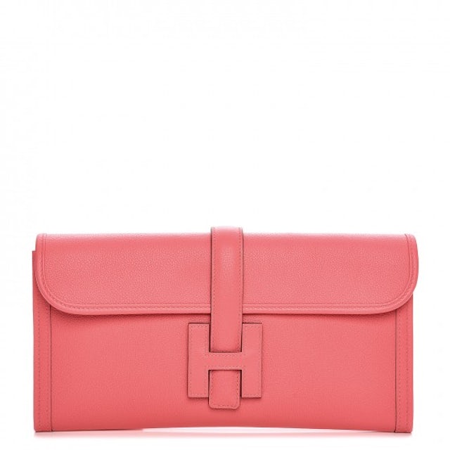 Authentic Hermes Pink Rose Azalee Leather Constance 24 Shoulder Bag