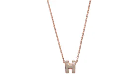 Hermes Mini Pop H Pendant Marron Glace