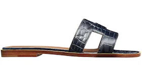 Hermes Oran Sandal Marine Alligator Leather